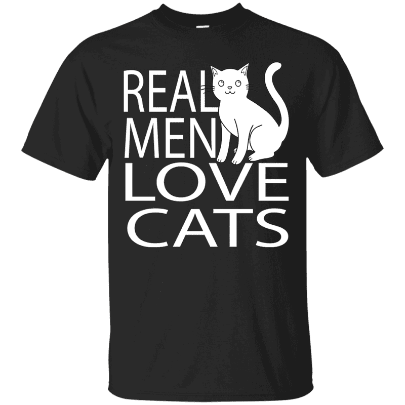 Real Men Love Cats T-Shirt - FreakyPet