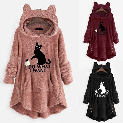 fleece hoodie fluffy