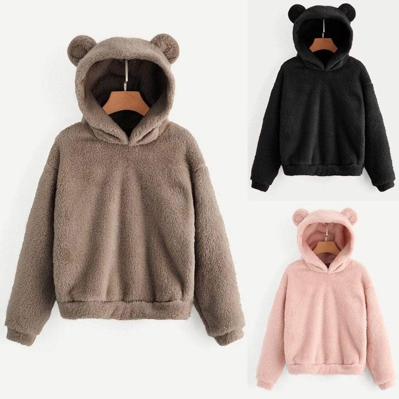 fleece hoodie with ears