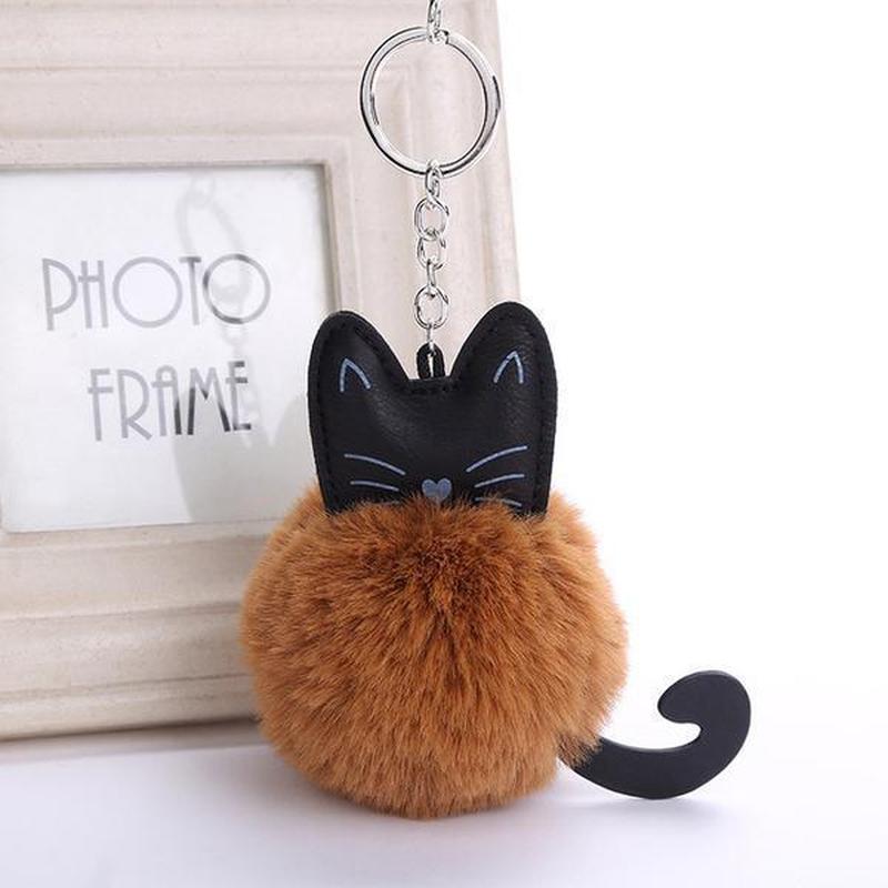Fluffy Fluff Cat Keychain - FreakyPet