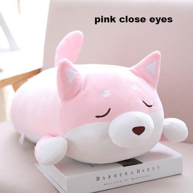 pink dog plush