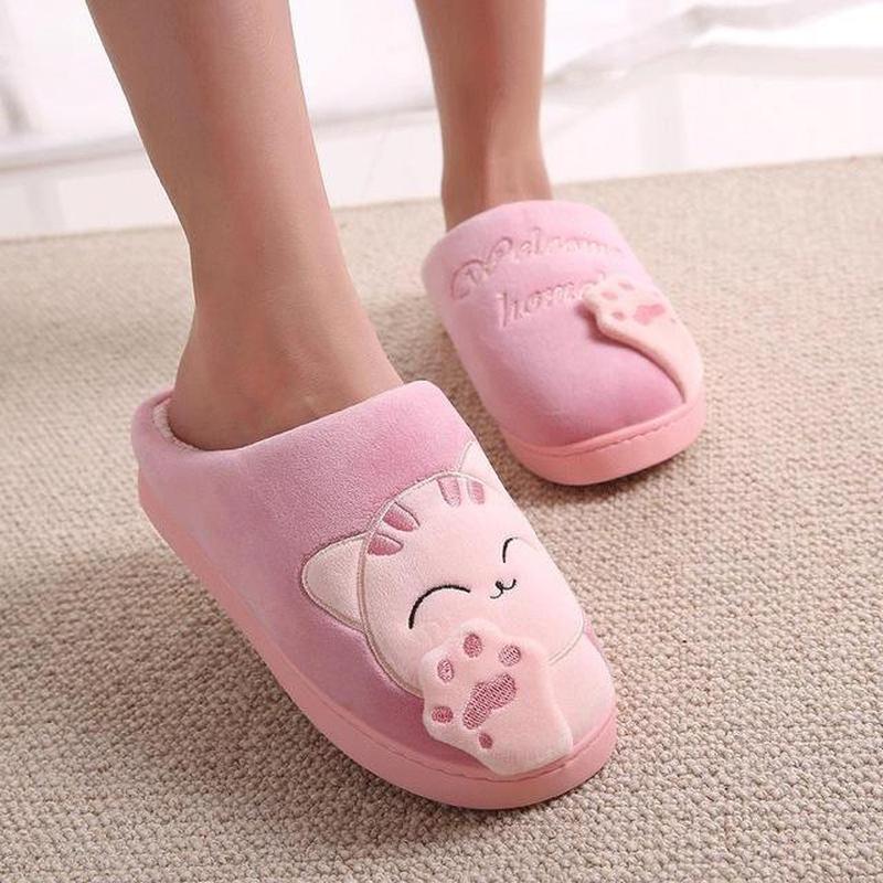 cat bedroom slippers