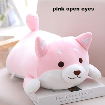 pink dog plush