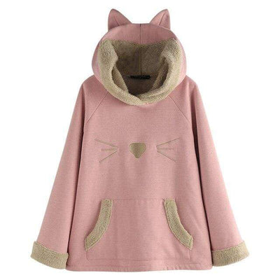 kitty pouch hoodie