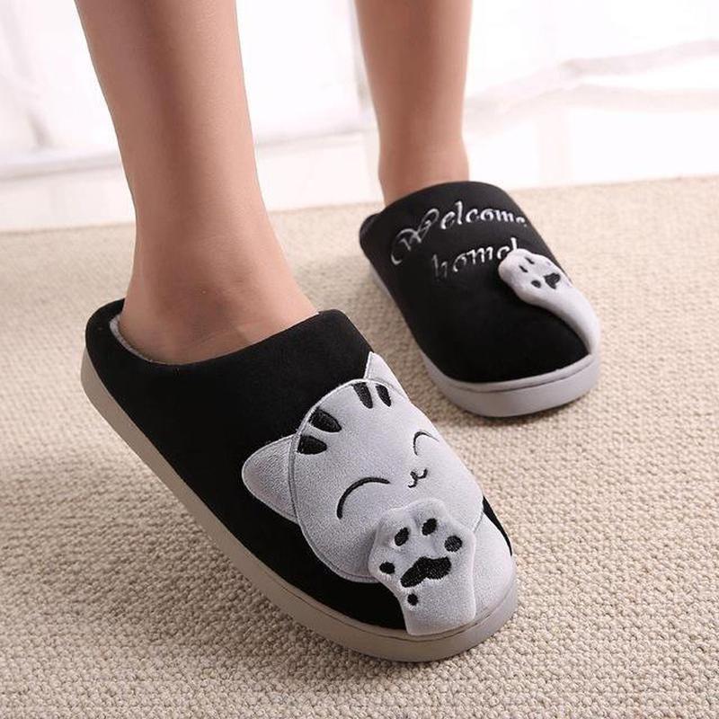 cat bedroom slippers