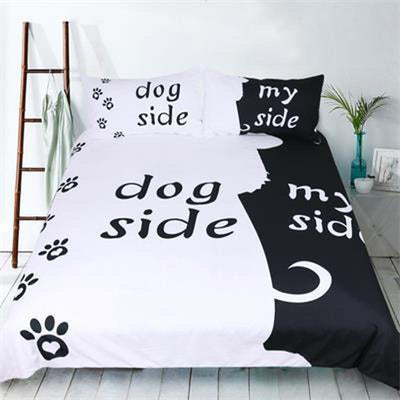 3pcs Cat Dog Vs Human Bedding Set Freakypet