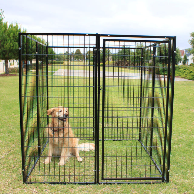 galvanised dog crate