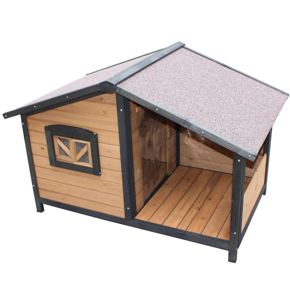 dog kennel with veranda