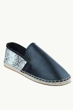 faux leather espadrilles