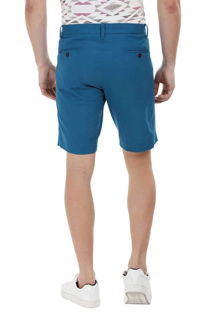 turquoise chino shorts