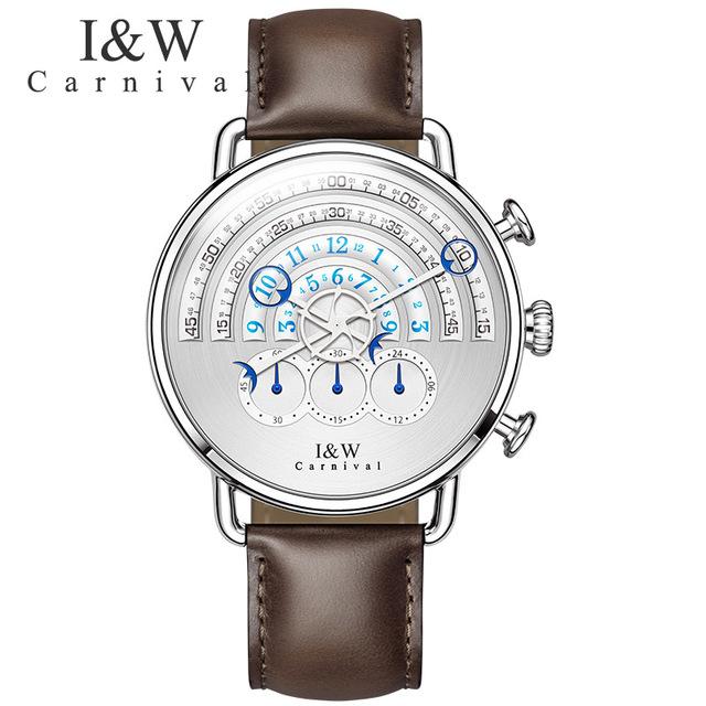 classic mens watch leather strap