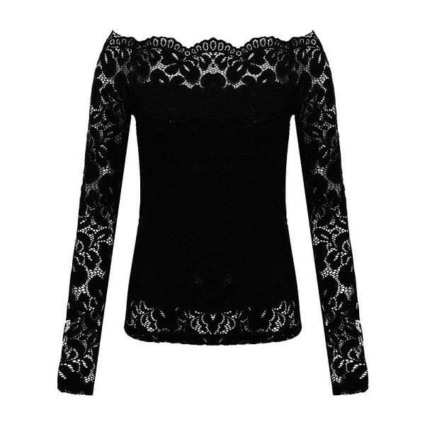 Gothic Lace Floral Blouse – Deadly Girl