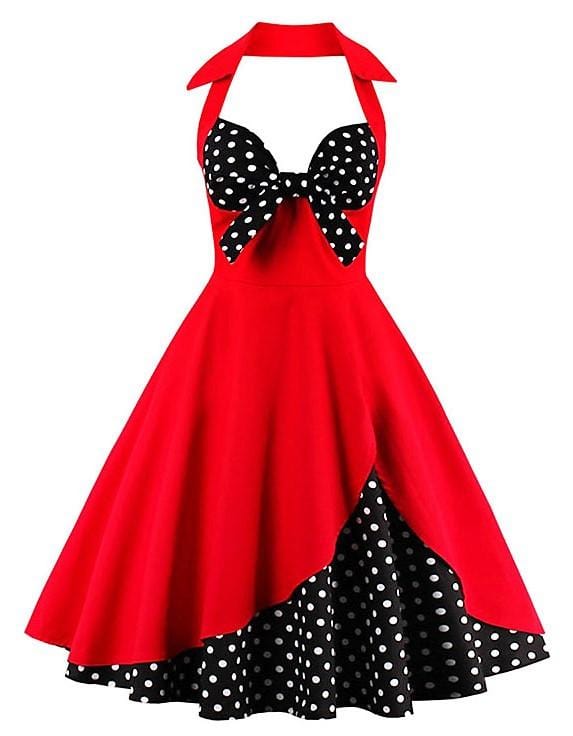 1950s style swing dress