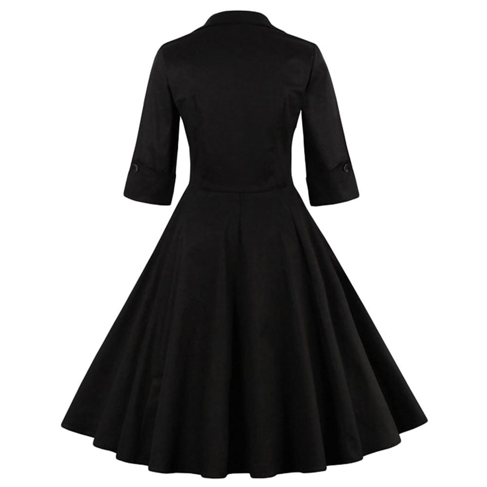 50s Style Gothic Dress – Deadly Girl