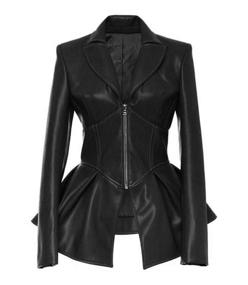 Corset Style Leather Jacket – Deadly Girl