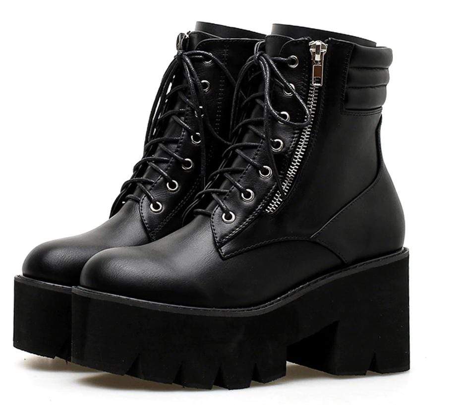 Ladys Chunky Platform Boots – Deadly Girl
