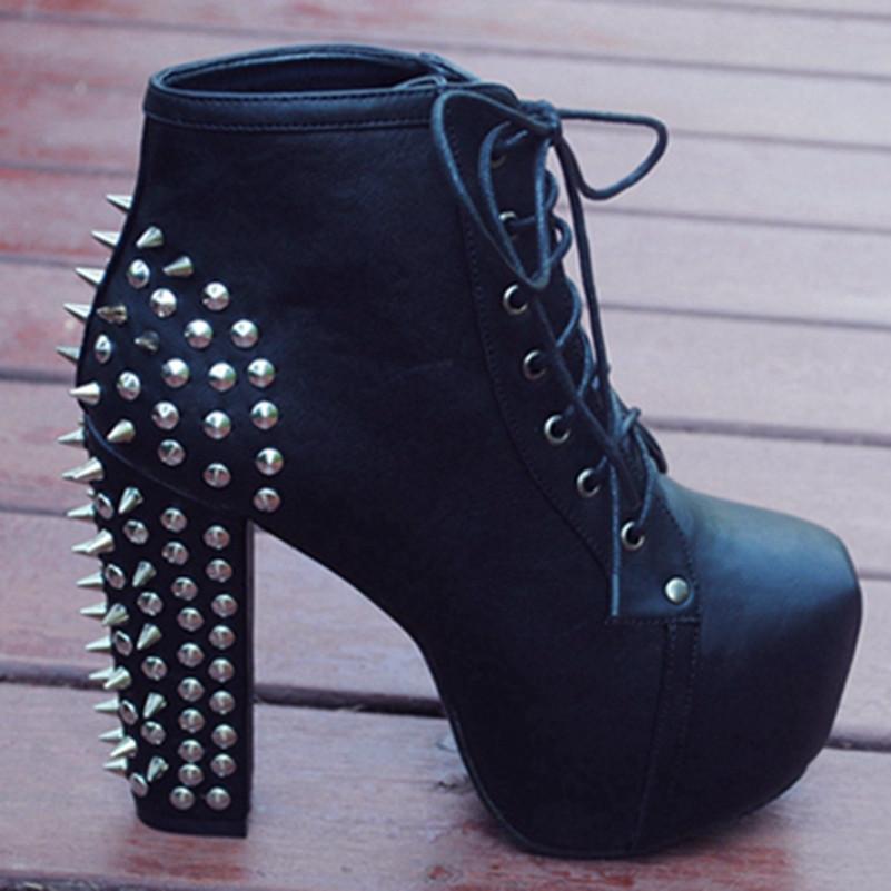 spiked platform shoes