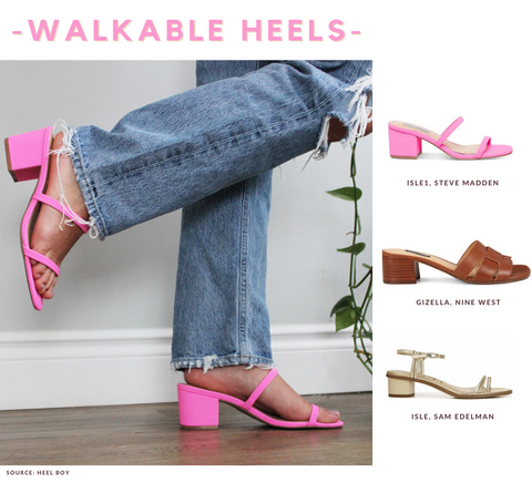 Walkable Heel Sandals