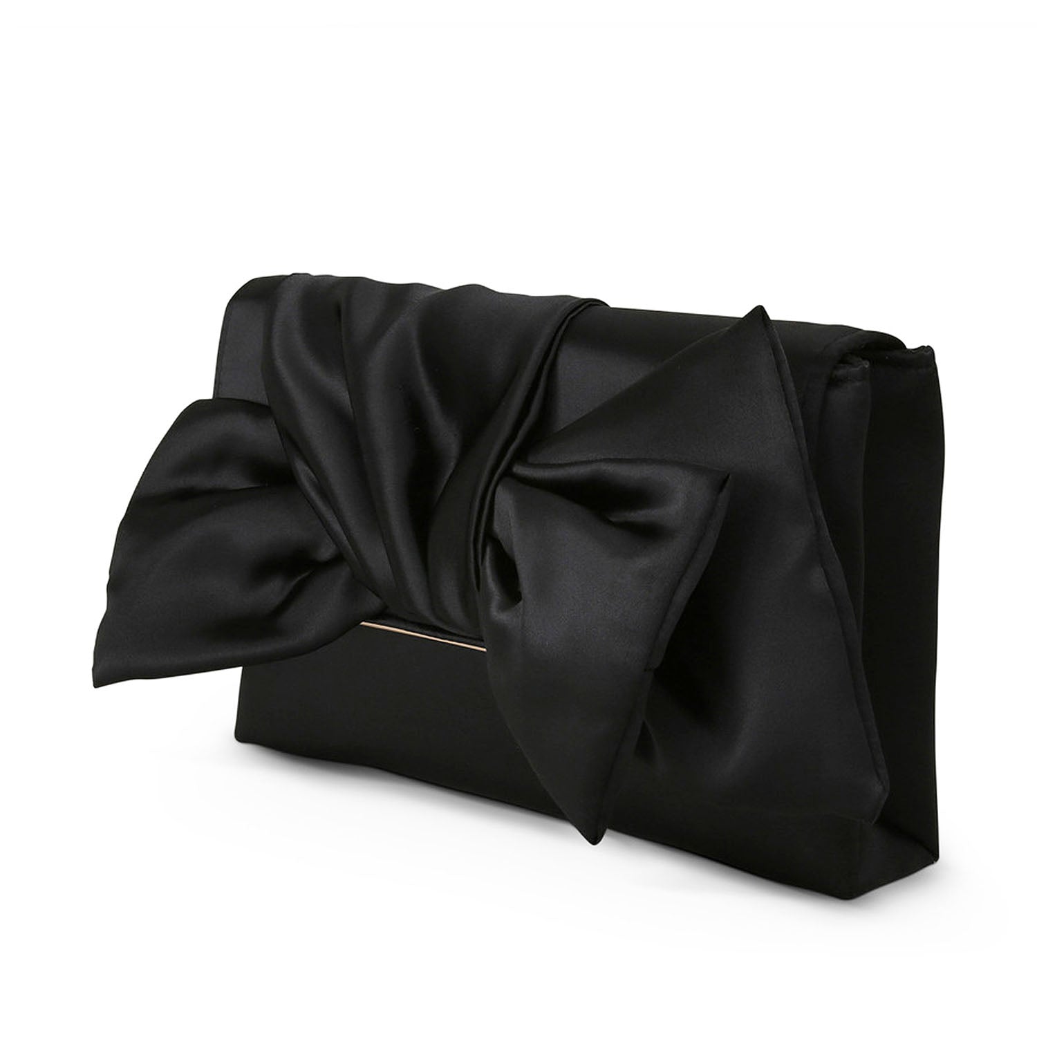 Badgley Mischka Women's Tie Bow Clutch in Black