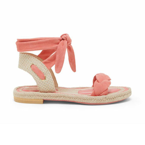 The barely-there sandal is a summer must-have mixing with wrap around laces we love this pair's mix of minimalist design and walkable comfort. Constructed with a cushioned footbed the sandal is detailed with braided strap.