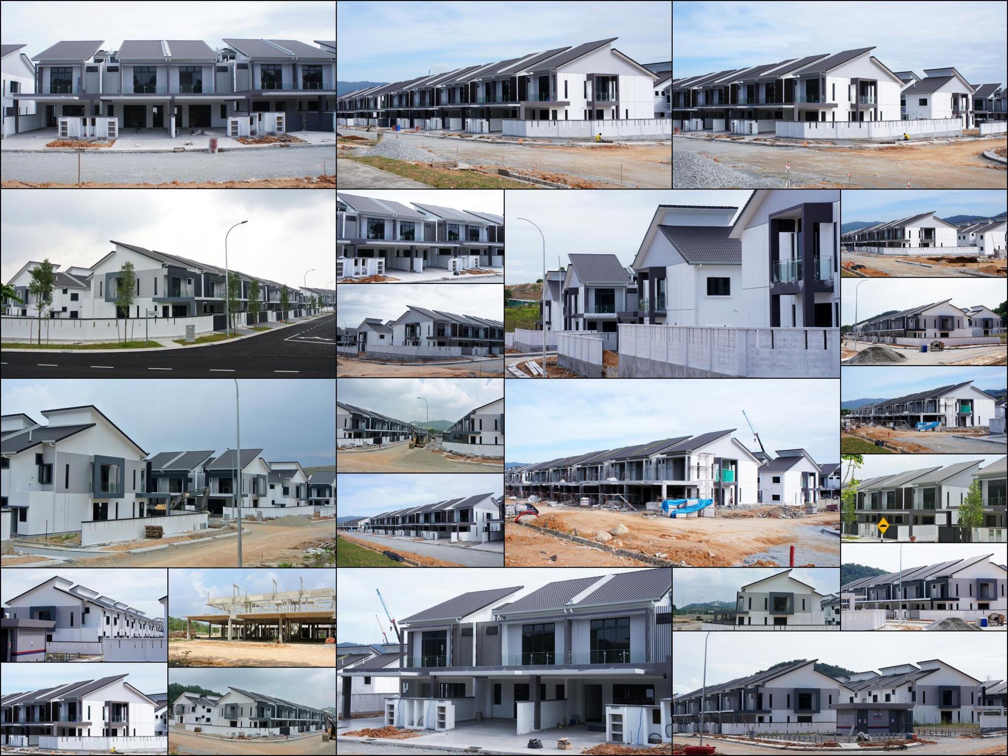 Modern Townhouse Construction in Progress
