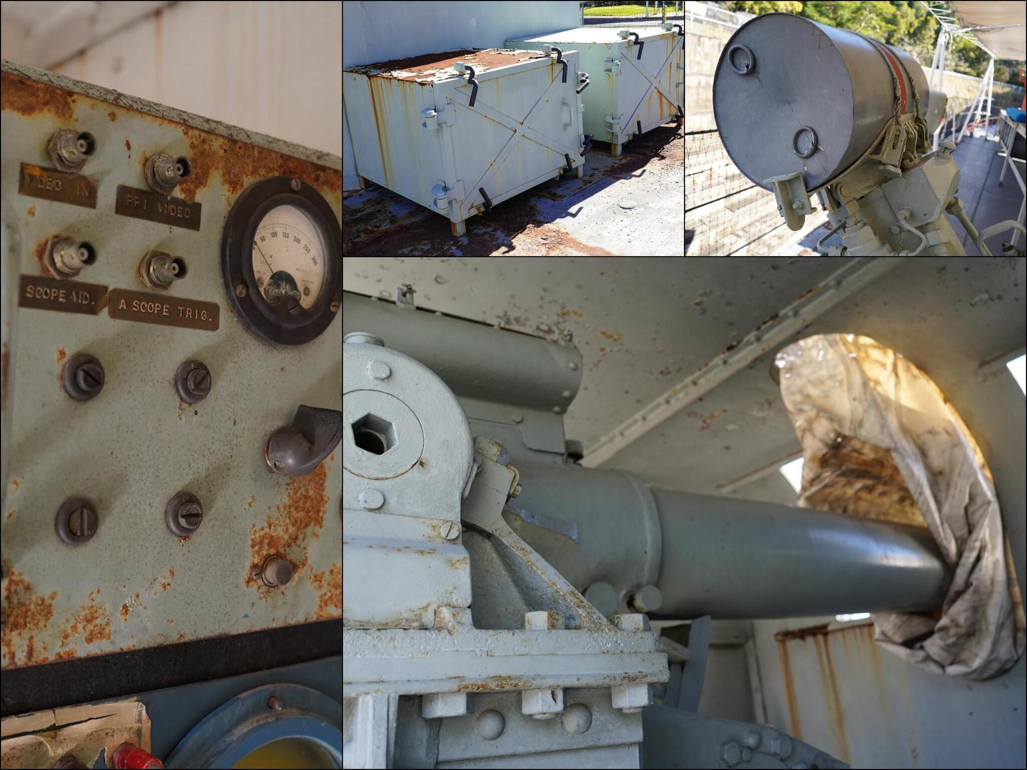 WWII Navy Frigate in Dry Dock