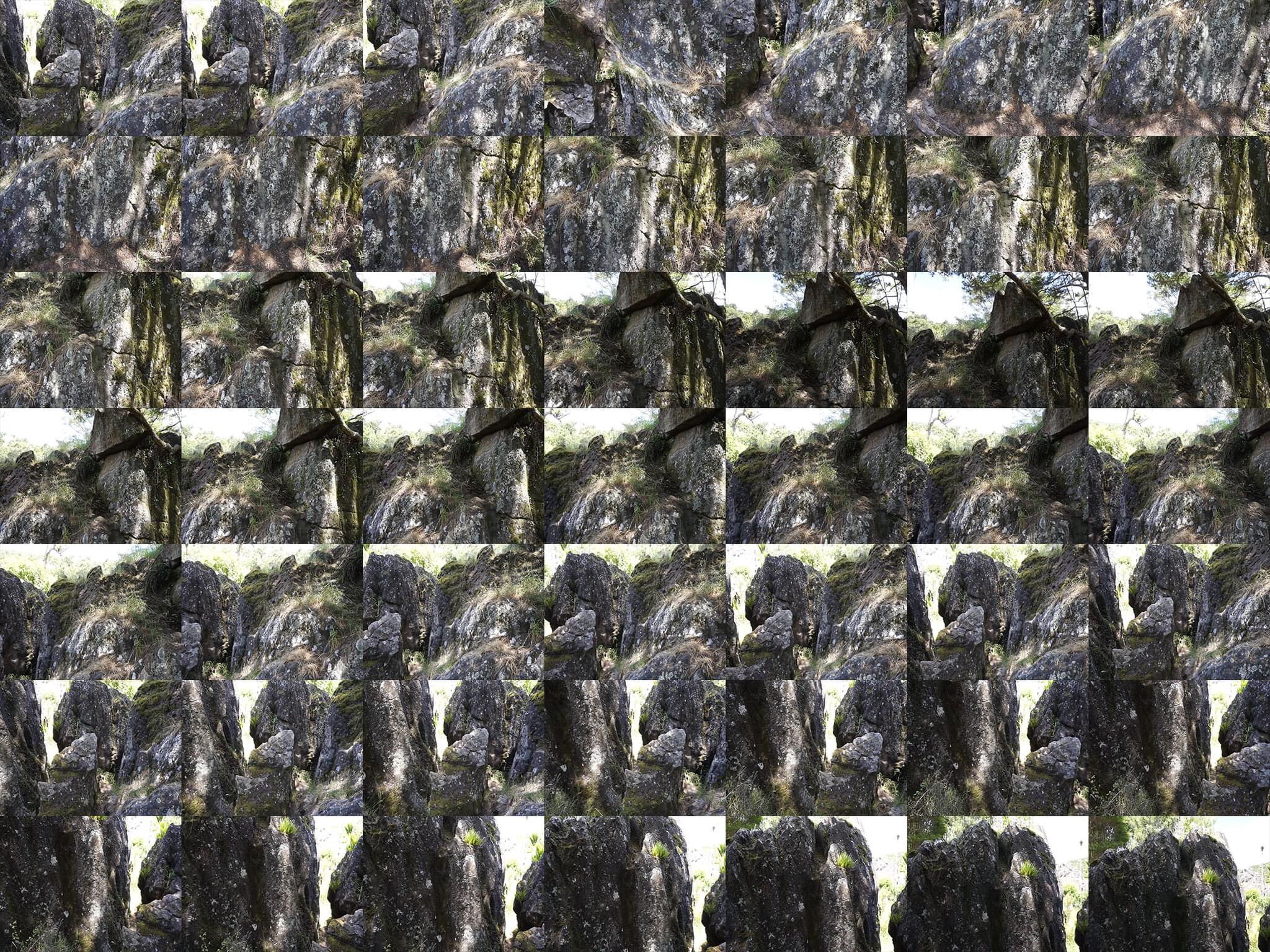 Mossy Basalt Boulders