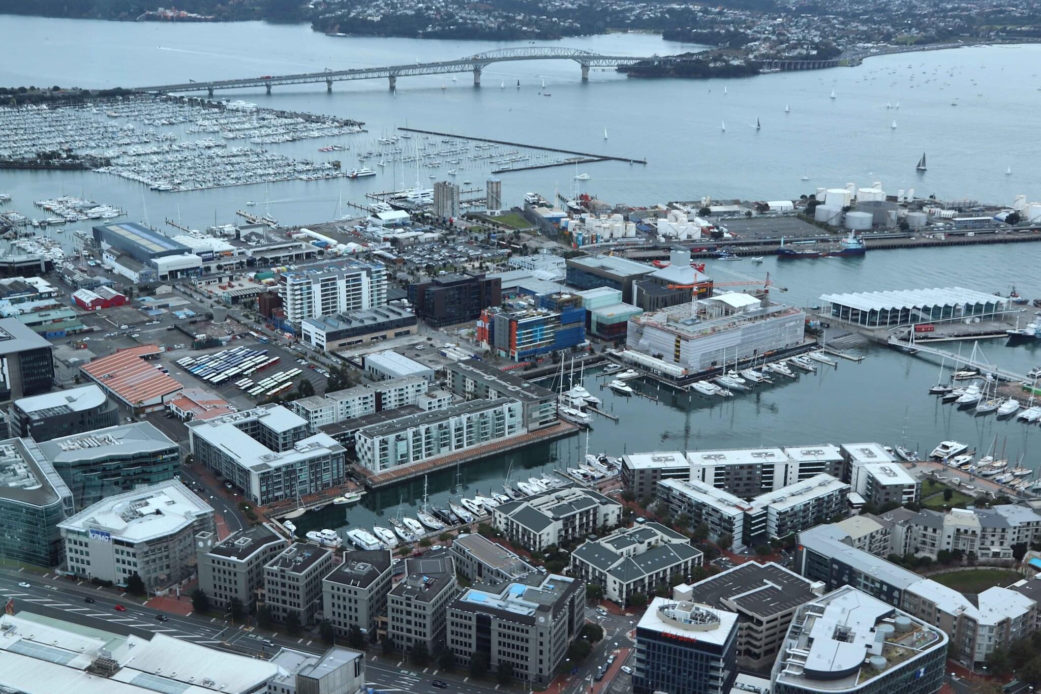 Auckland Aerial Cityscape