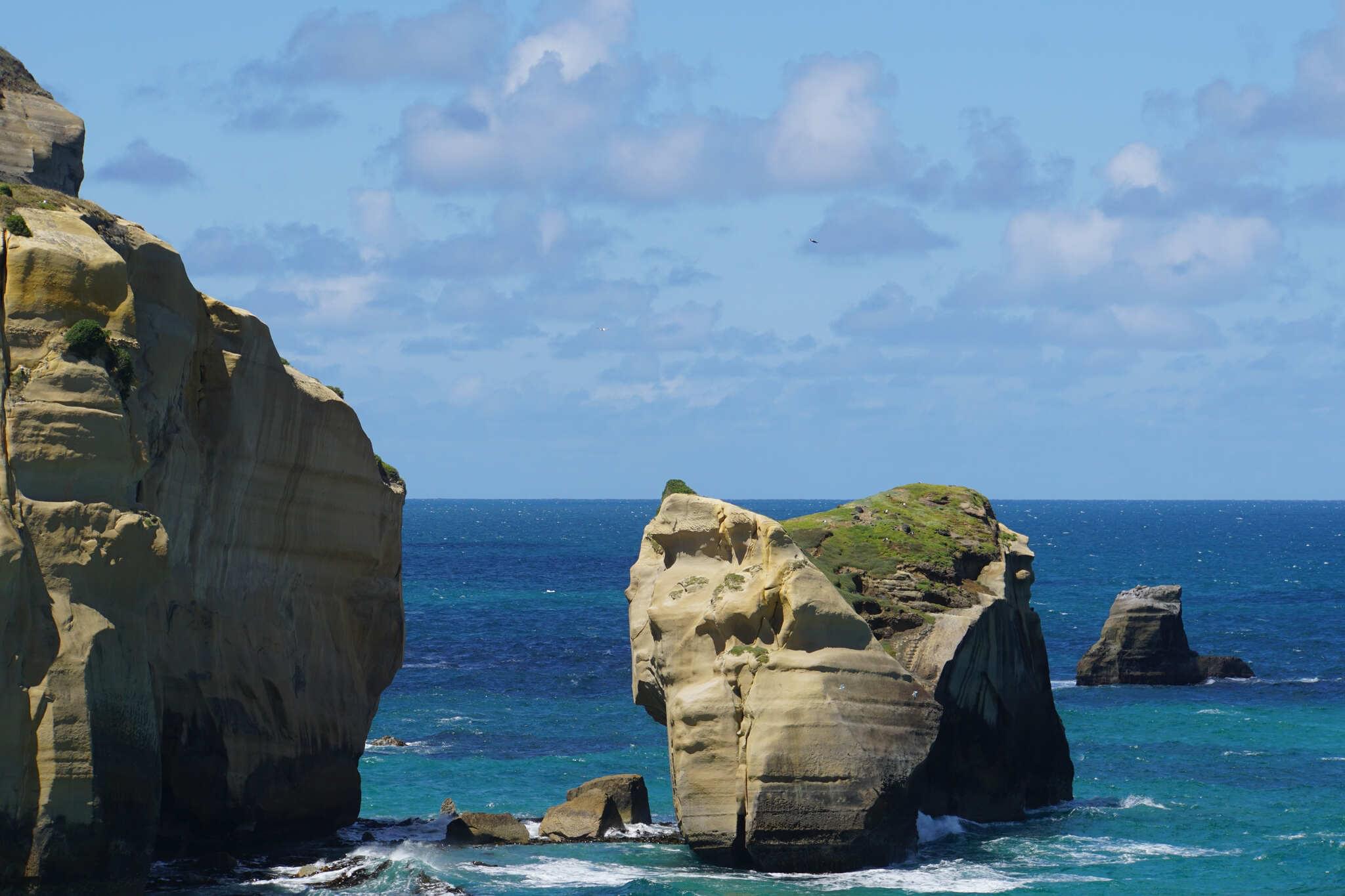 Limestone Overhanging Arch Beach
