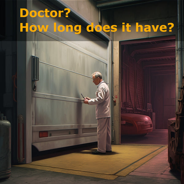 Doctor examining a loading dock