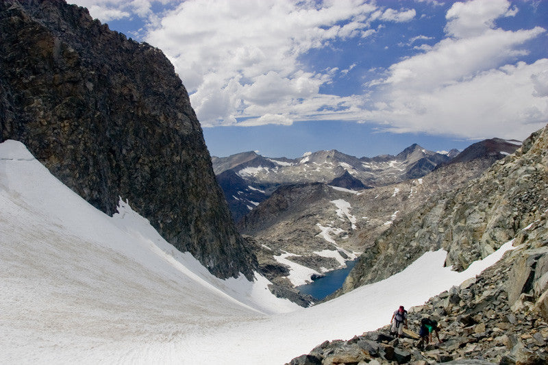 climbing in Ansel Adams wilderness 