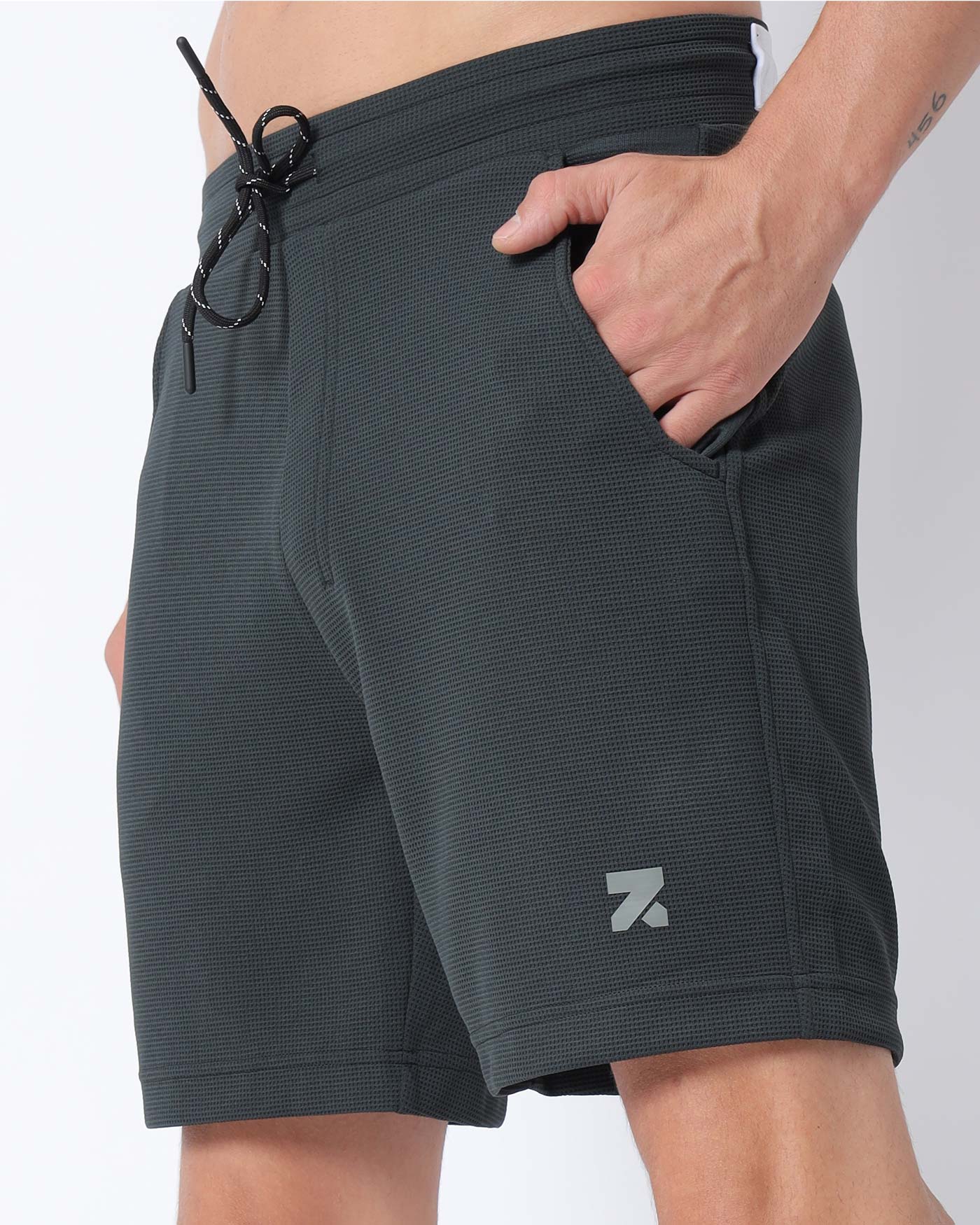 SuperVent Training Shorts with Towel Holder Forest-Black - Zymrat product image