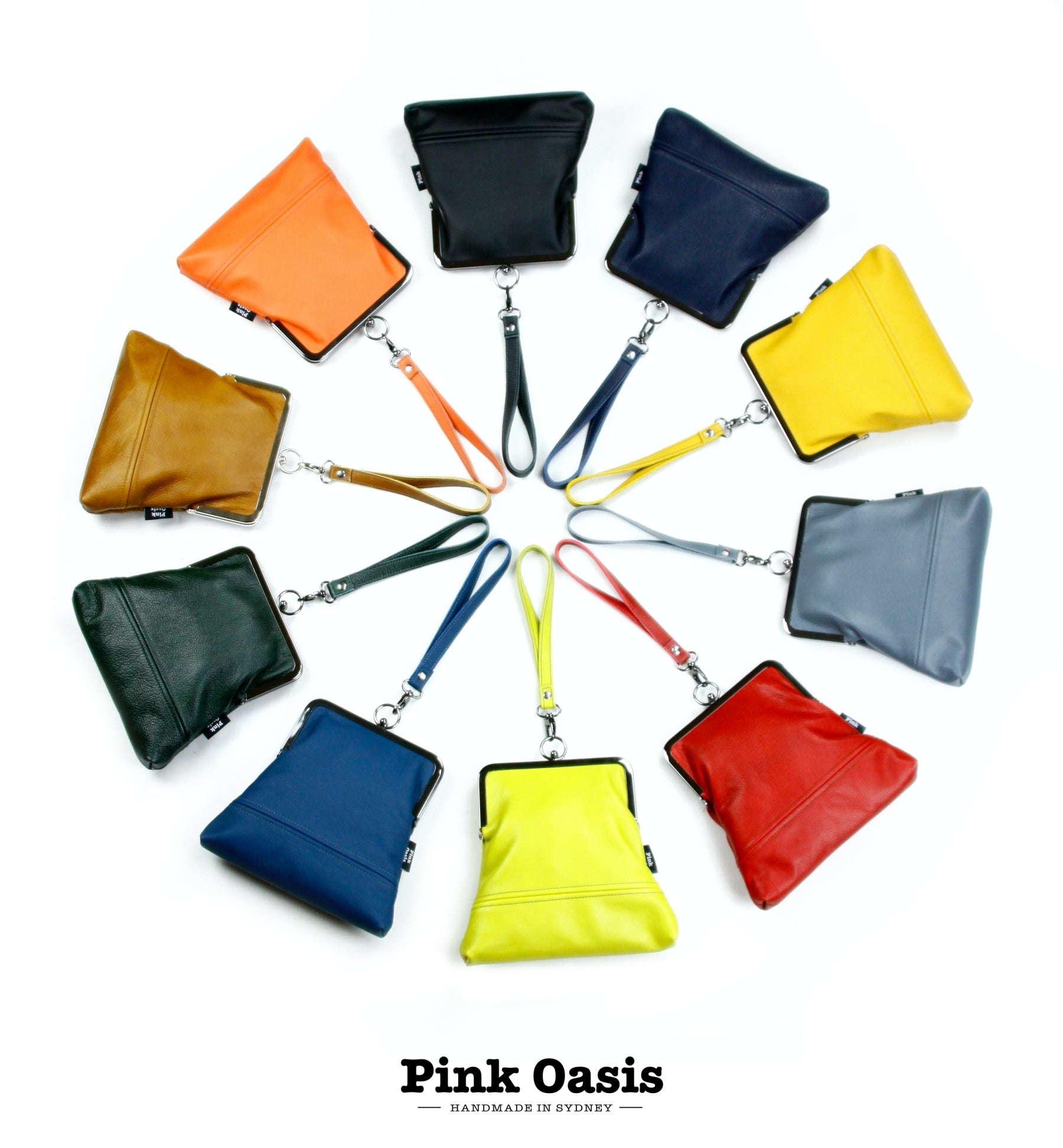 Leather Wristlet Bags for Minimalist | PINKOASIS