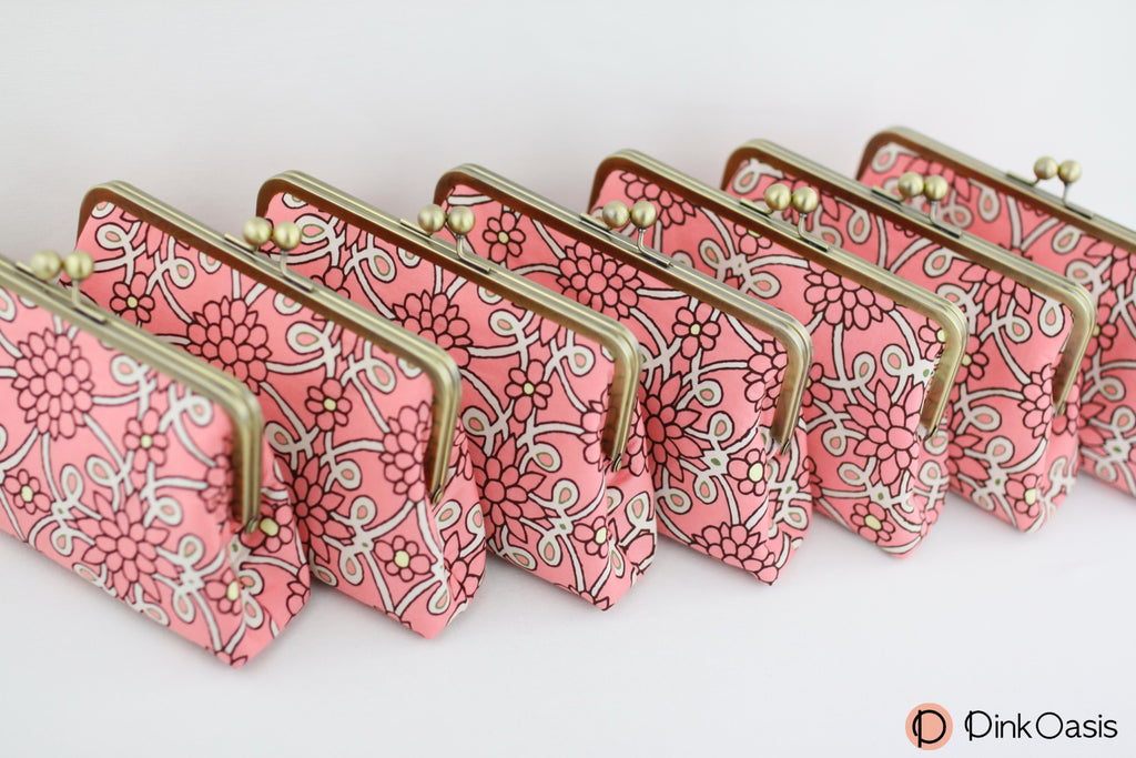 Coral Floral Clutches for Garden Wedding Gift | PINKOASIS