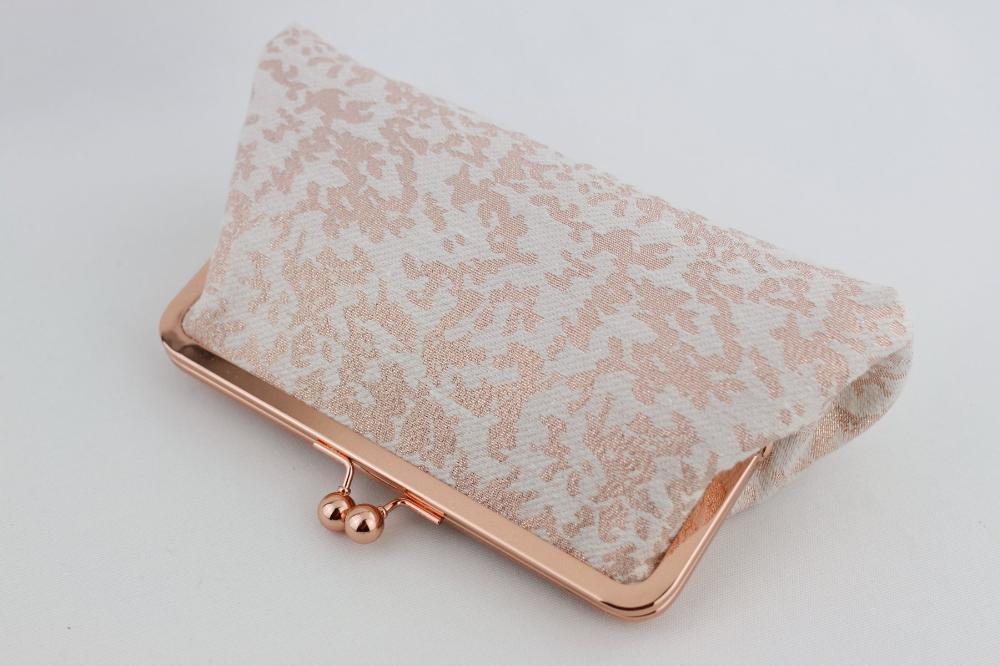 Rose Gold Wedding Clutch for your bridesmaids Gift