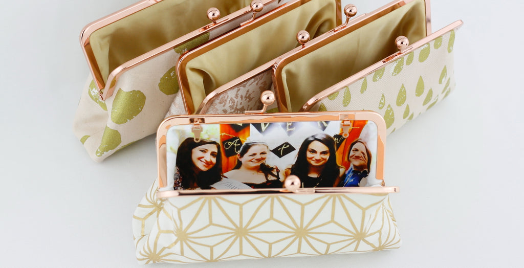 Personalised Photo Bridesmaids Clutches, Gift to bridesamaids | PINKOASIS