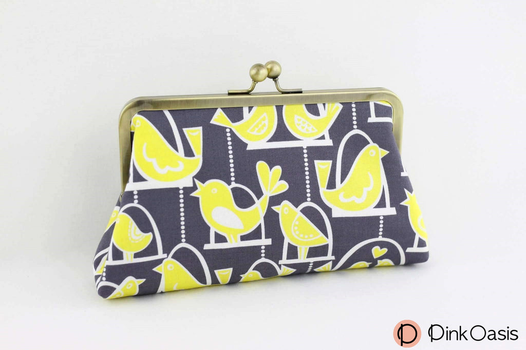 Tropical Songbird Makeup Clutch Bag for Bird Lovers | PINKOASIS