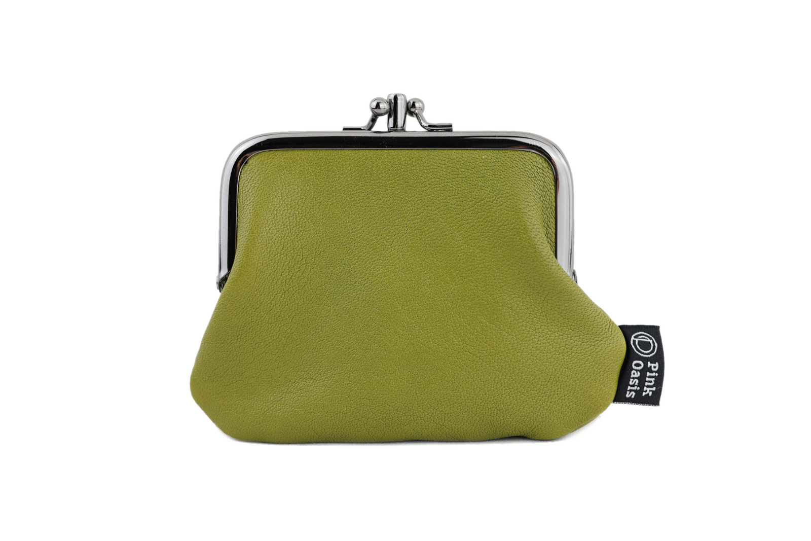 Pesto Green Enveloppe Coin Purse in Goat Leather | LEMAIRE