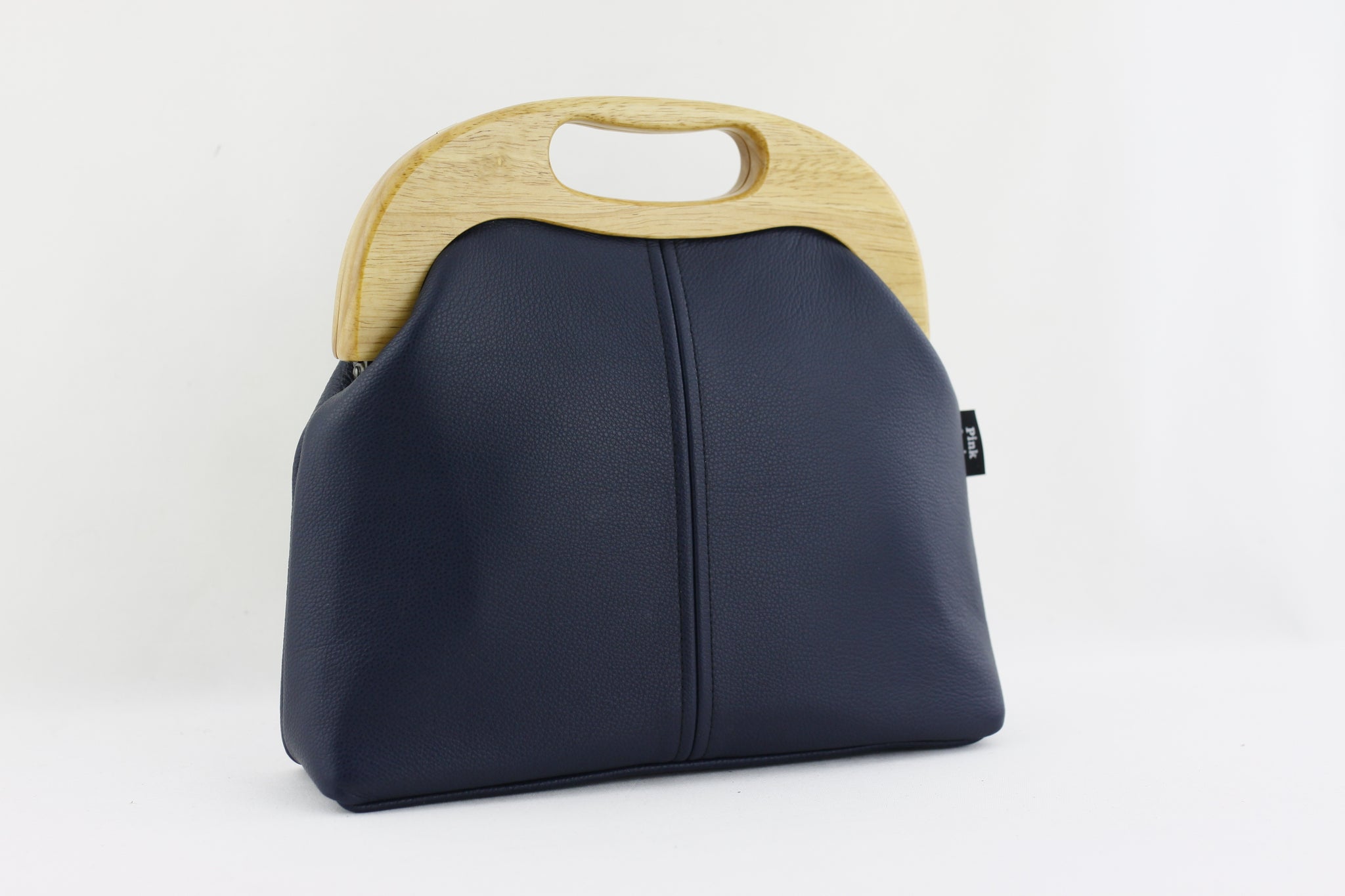 navy leather handbags australia