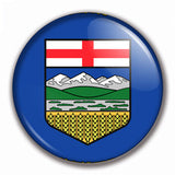 La Boutique de Macarons Alberta badges aimants personnalisés drapeaux du Canada