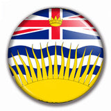 La Boutique de Macarons Colombie Brittannique badges aimants personnalisés drapeaux du Canada