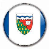 La Boutique de Macarons Territoires du Nord-Ouest badges aimants personnalisés drapeaux du Canada