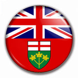 La Boutique de Macarons Ontario badges aimants personnalisés drapeaux du Canada