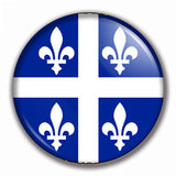 La Boutique de Macarons Québec badges aimants personnalisés drapeaux du Canada