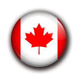 Macaron badge épinglette Canada gratuit avec 5$ de rabais sur votre commande!