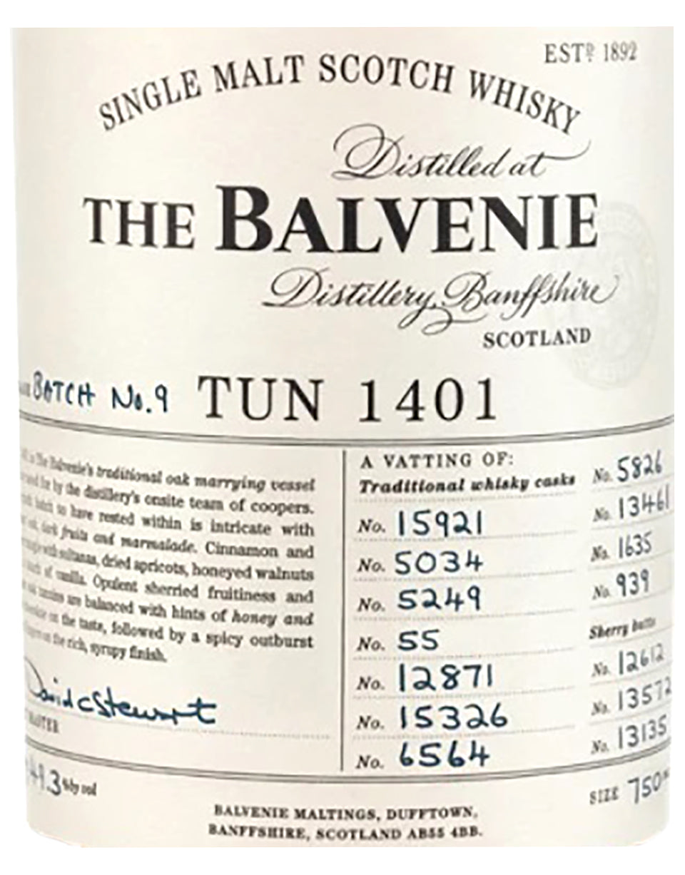 Balvenie Tun 1401 Batch 9 Scotch Whisky