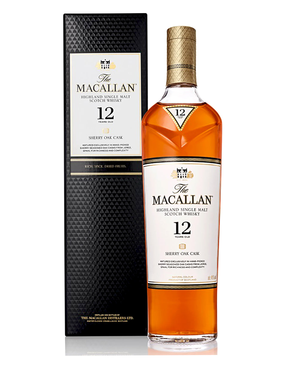 Macallan Sherry Oak 12 Year Old Scotch