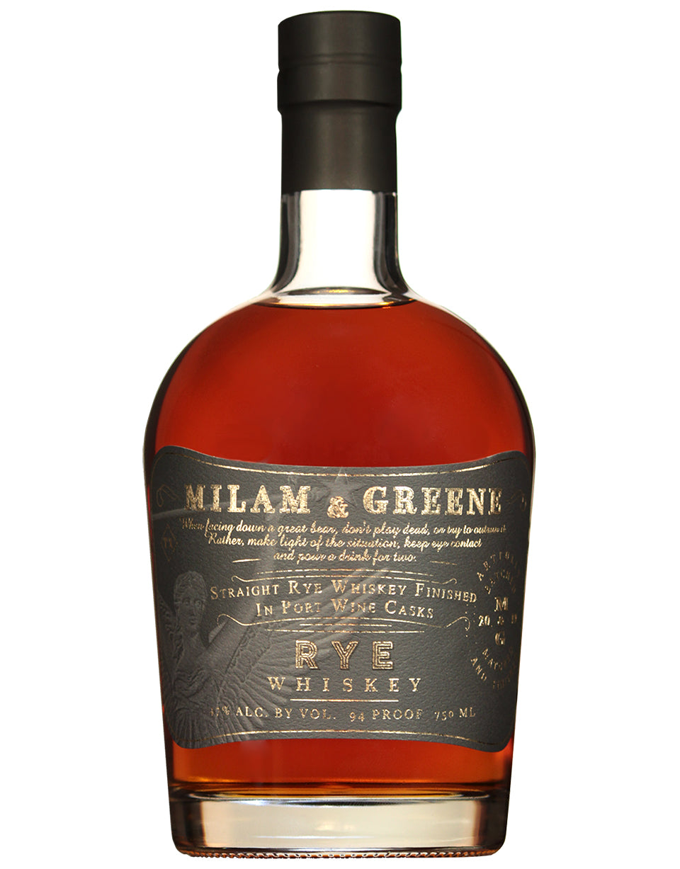 Milam & Greene Straight Rye Whiskey