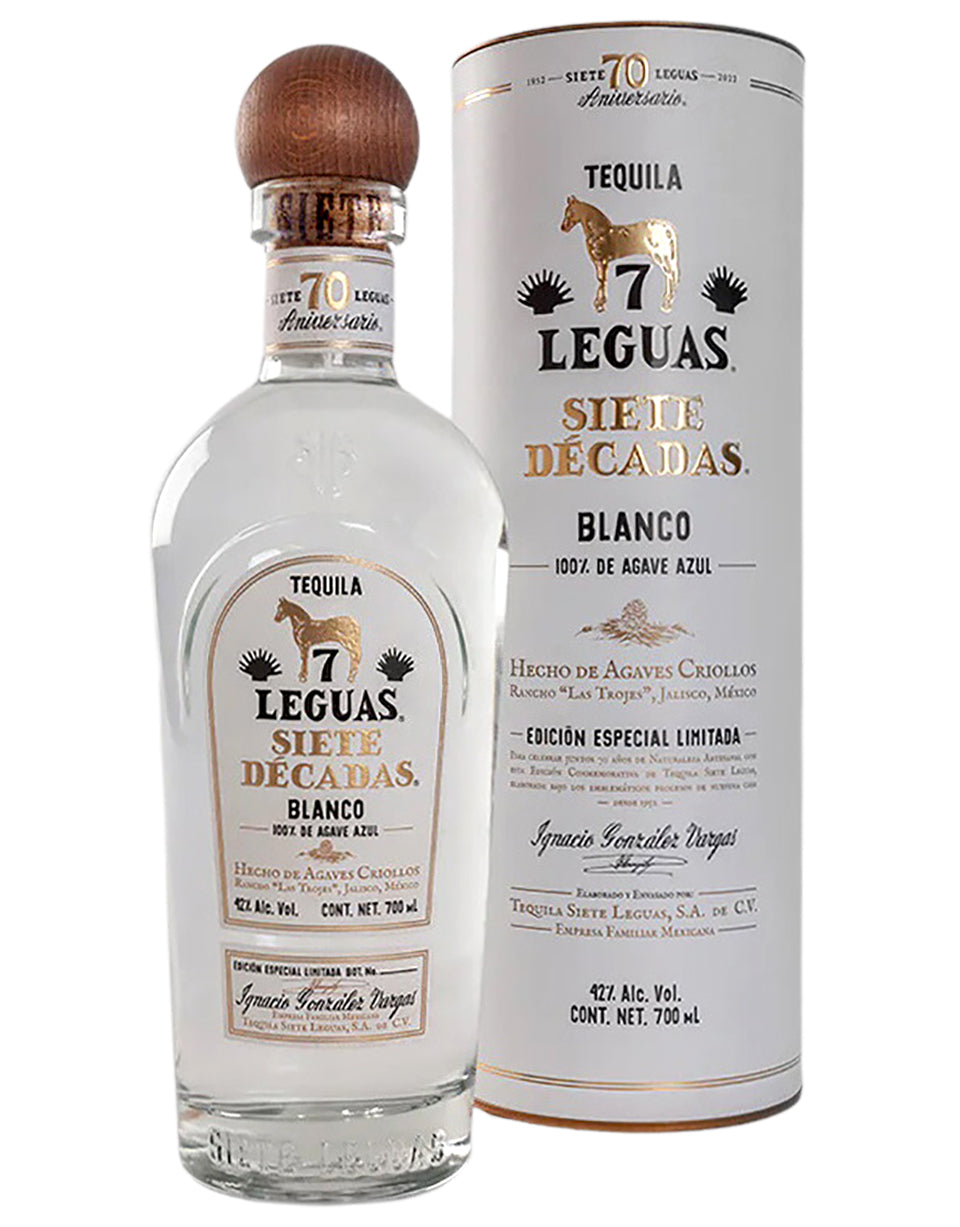 Siete Leguas Siete Décadas Blanco Tequila