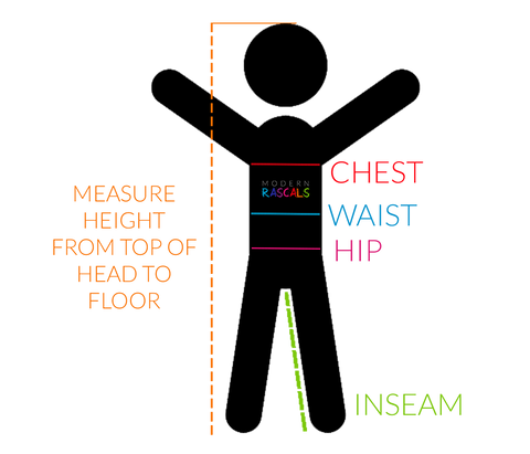 Uniform measurements - How to measure for sizes - Olino